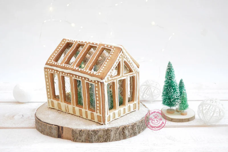 Kit pâtisserie maison pain d'épice 3D Scrapcooking Gingerbread Greenhouse 8 pièces