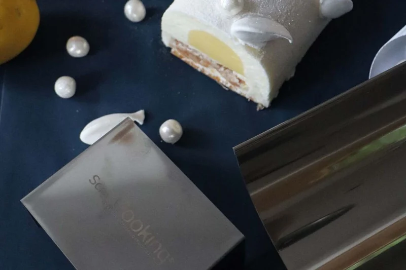 Moule à bûche en inox et insert semi rigide Scrapcooking - Réutilisable