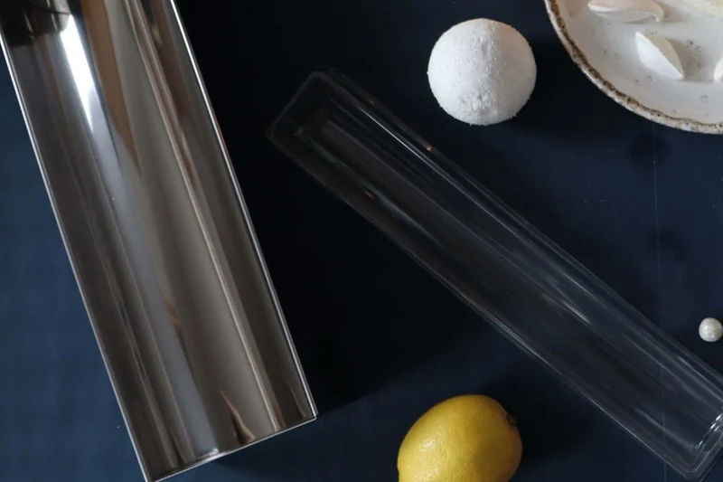 Moule à bûche en inox et insert semi rigide Scrapcooking - Réutilisable