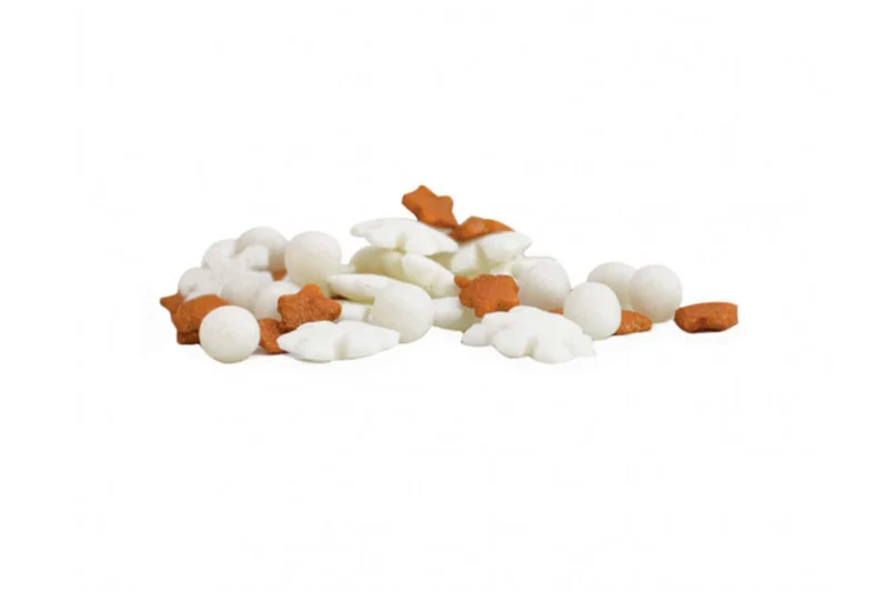 Pot décors sucrés Scrapcooking Blanc et or 55g