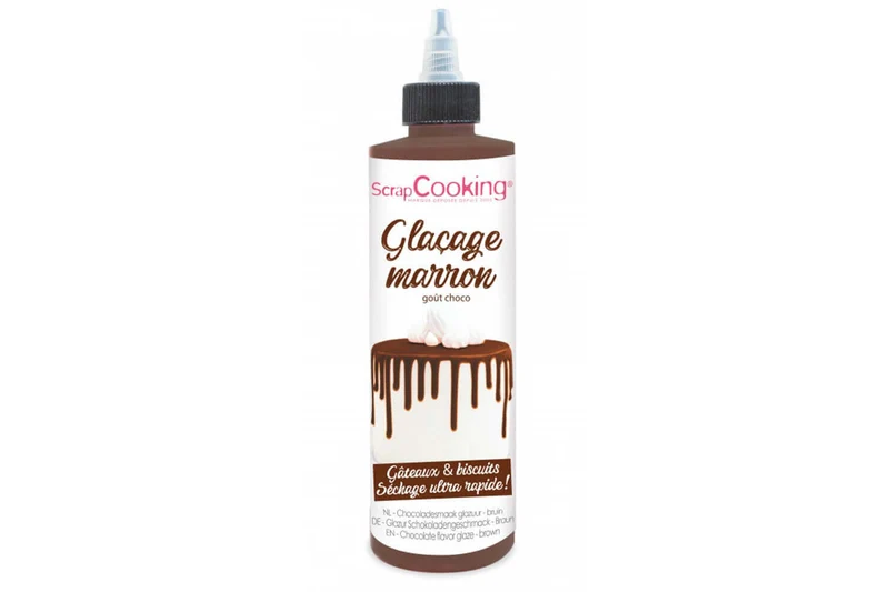 Glaçage marron prêt à l'emploi Scrapcooking - Goût chocolat 130g
