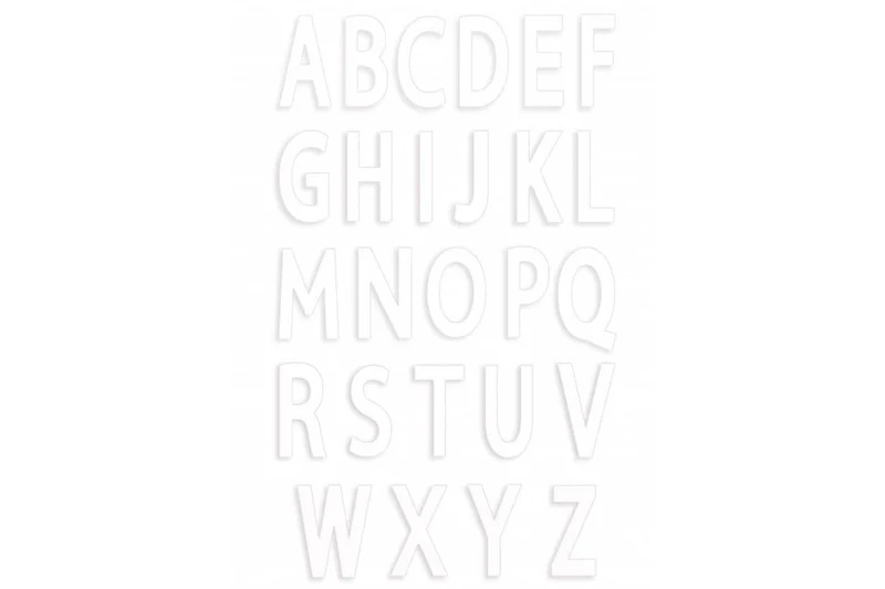 Kit letter cake Scrapcooking 26 gabarits lettres - Réutilisable