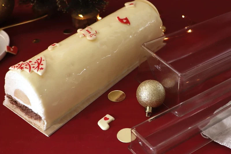 Moule à bûche glacée et insert semi rigide Scrapcooking - Réutilisable