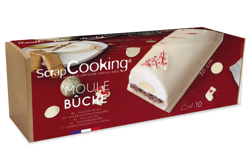 Moule à bûche glacée et insert semi rigide Scrapcooking - Réutilisable