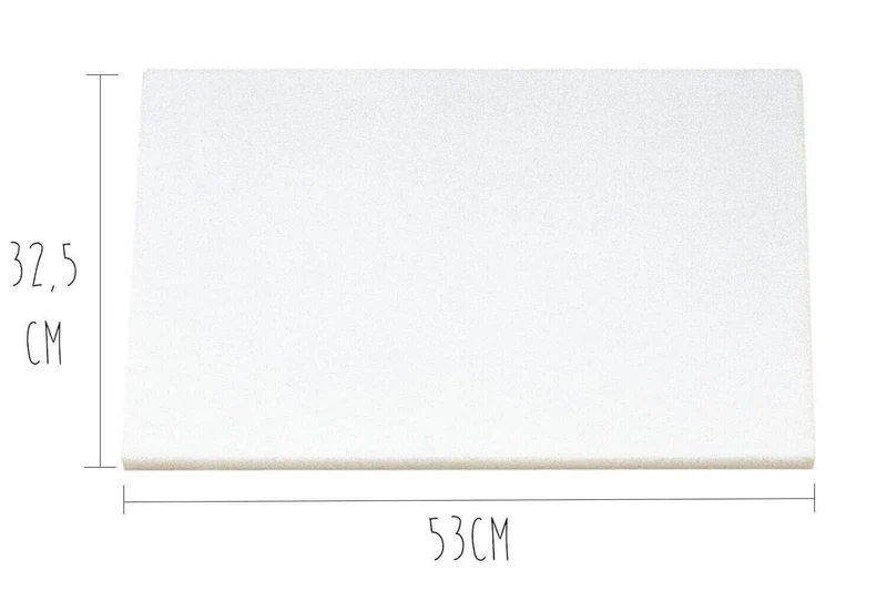 Planche à découper polyéthylène blanc HD500 avec pieds 53x32,5cm
