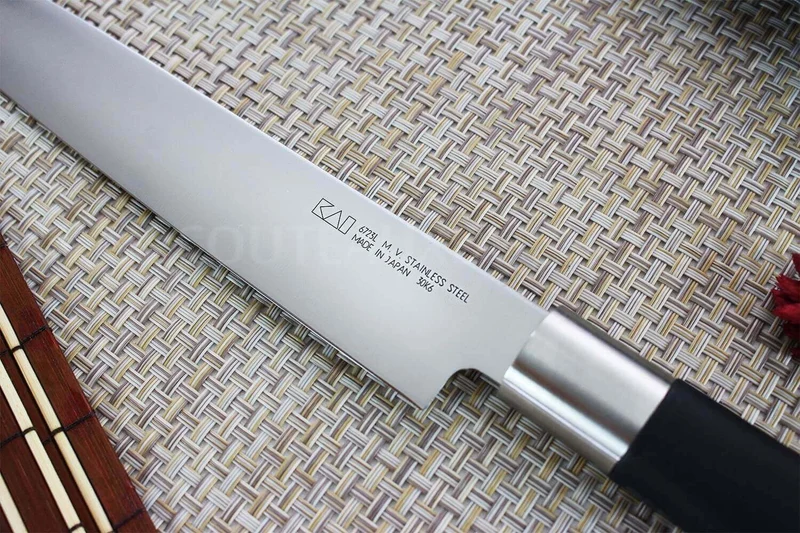 Couteau à jambon japonais KAI Wasabi Black lame 23cm