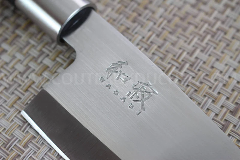 Couteau Deba japonais KAI Wasabi Black lame 15cm