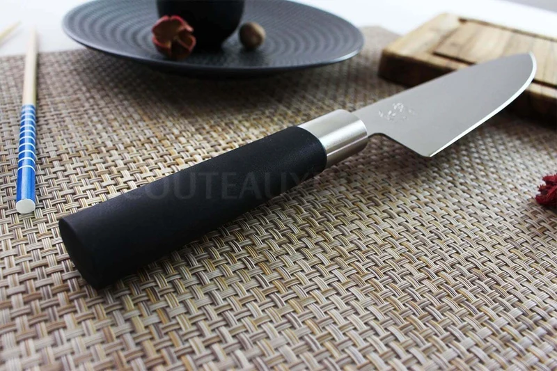 Couteau de chef japonais KAI Wasabi Black lame 20cm
