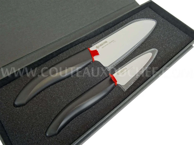 Coffret cadeau KYOCERA 2 couteaux céramique haut-de-gamme