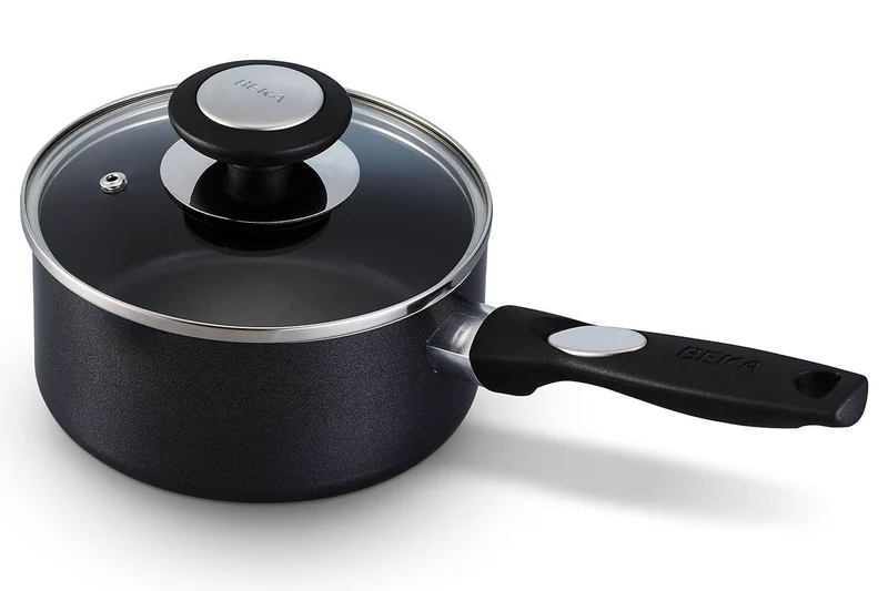 Casserole Beka Pro Induc 16cm revêtement céramique antiadhérent + couvercle en verre