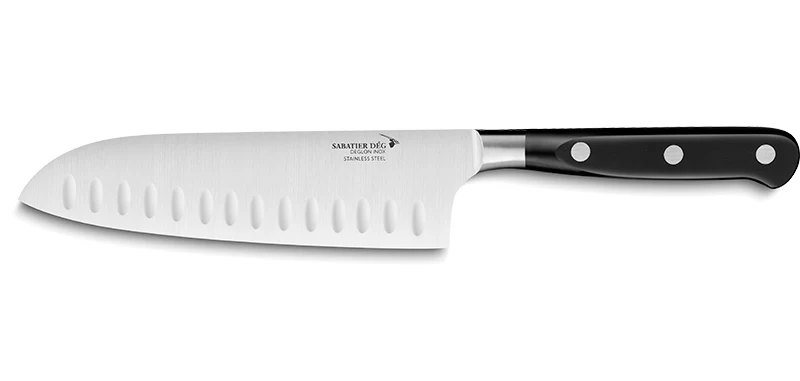 Couteau de Cuisine Santoku Alvéolé Idéale Sabatier Deglon