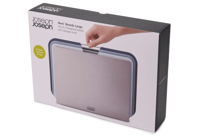 Set de 3 planches à découper Joseph Joseph Nest Boards grand format gris