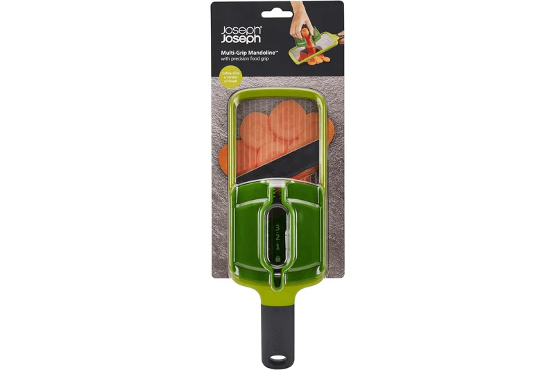 Mandoline Joseph Joseph Multi-Grip avec poussoir