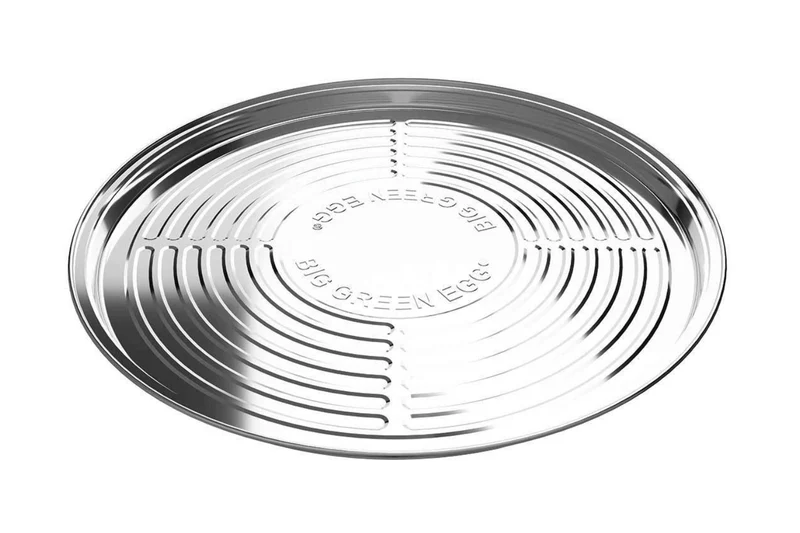 Set de 5 lèchefrites rondes jetables en aluminium pour Big Green Egg MiniMax, Small, Medium 28 x 2,5cm