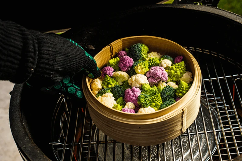 Set de 5 lèchefrites rondes jetables en aluminium pour Big Green Egg MiniMax, Small, Medium 28 x 2,5cm