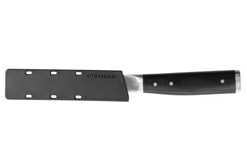 Couteau d'office Kitchen Aid Gourmet lame acier japonais 9cm + étui de protection