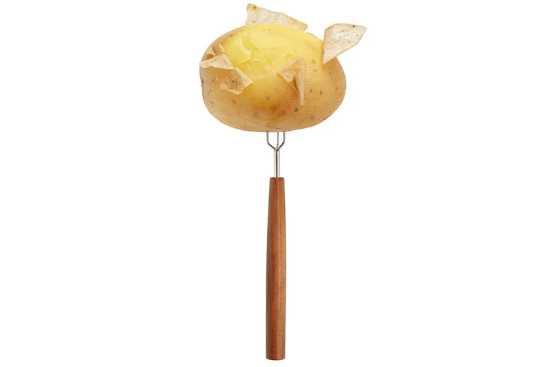 Fourchette à pommes de terre Triangle Sense manche en bois de prunier