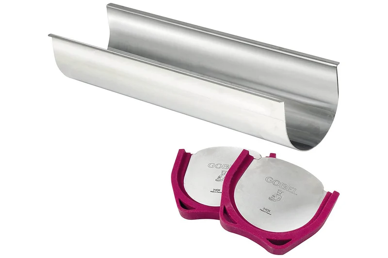 Gouttière à bûche Gobel inox + embouts silicone