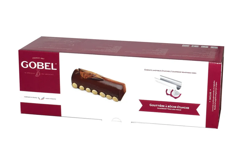 Gouttière à bûche Gobel inox + embouts silicone