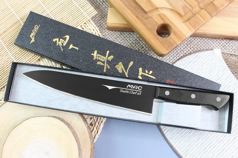 Couteau sushi chef japonais MAC Super Black 21cm