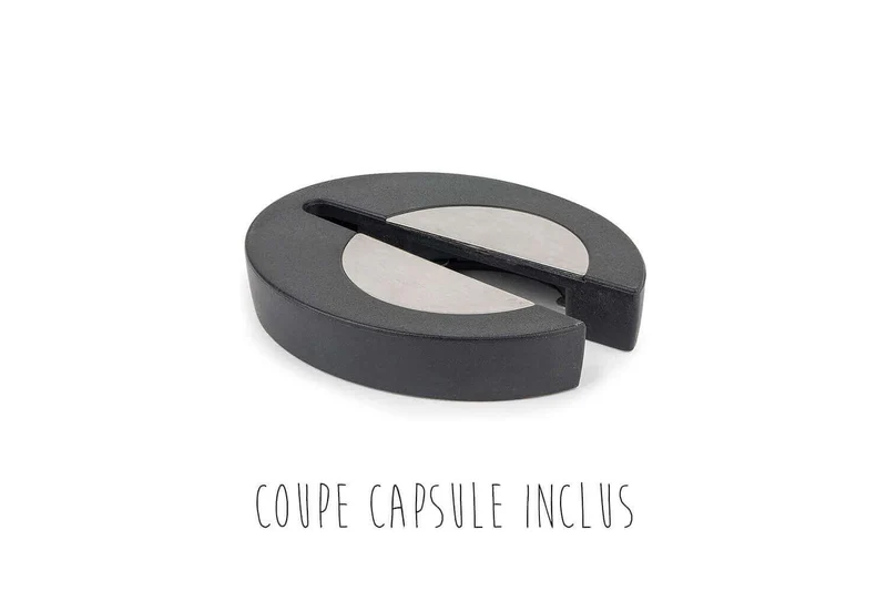 Tire bouchon à levier Peugeot Baltaz Dark en ABS et zamac de couleur noire avec coupe capsule 14cm
