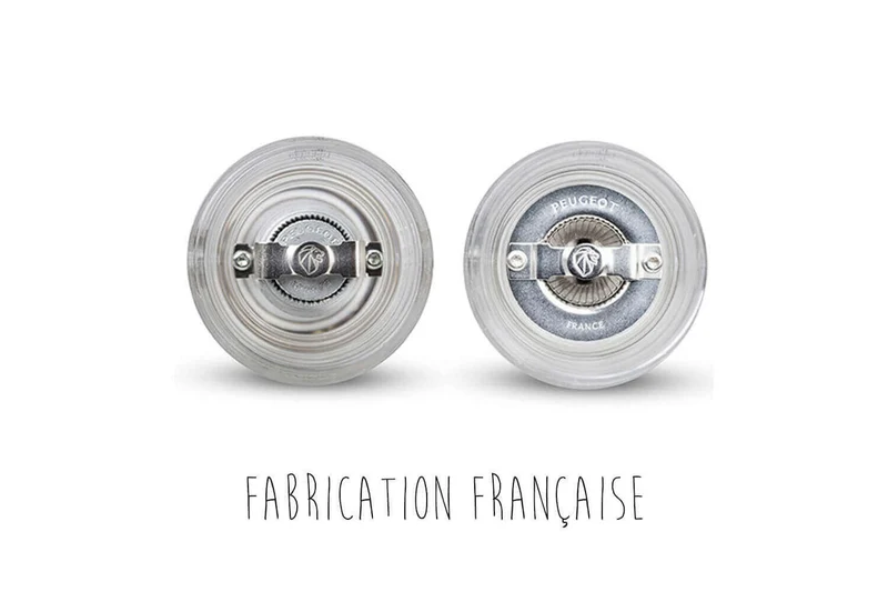Coffret duo moulin à sel et poivre Peugeot Oslo en acrylique et inox 14cm