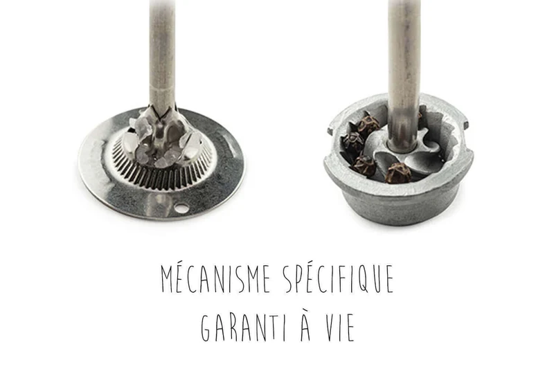 Coffret duo moulin à sel et poivre Peugeot Oslo en acrylique et inox 14cm