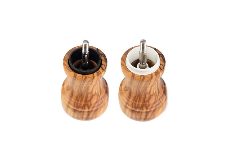 Coffret duo moulin à sel et poivre Peugeot Bistro en bois d'olivier 10cm