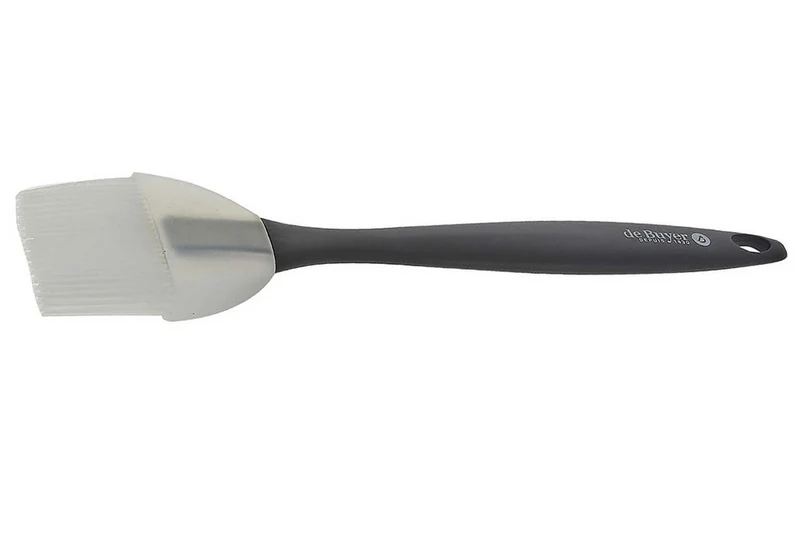 Pinceau pâtissier large De Buyer en silicone noir
