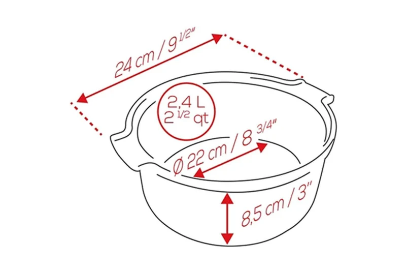 Moule à soufflé Peugeot Appolia en céramique rouge Ø22cm