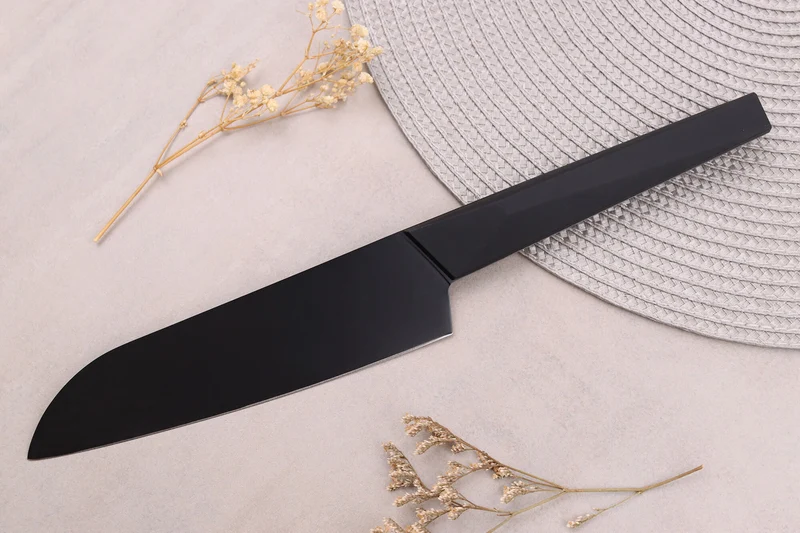 Couteau santoku 17cm japonais Satake Cutlery Black