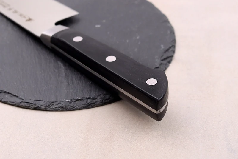 Couteau santoku 17cm japonais Satake Cutlery Black Pakkawood