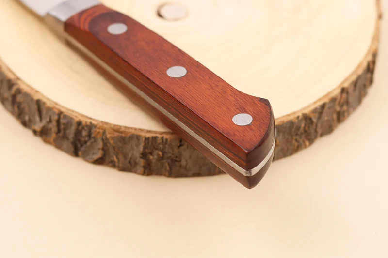 Couteau santoku 15cm japonais Satake Cutlery Brown Pakkawood