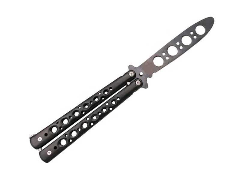 Couteau Papillon D'Entrainement Third Tout Inox Noir