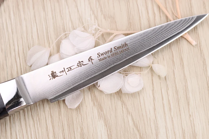 Coffret 3 couteaux japonais Satake Cutlery damas 69 couches chef + universel + office