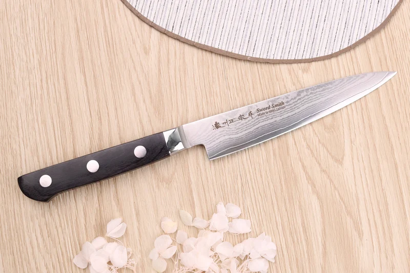 Coffret 3 couteaux japonais Satake Cutlery damas 69 couches chef + universel + office