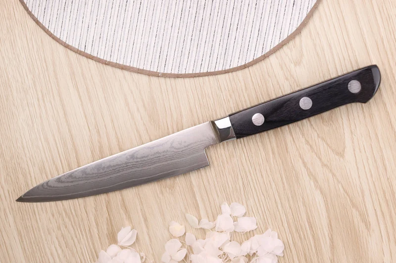 Coffret 3 couteaux japonais Satake Cutlery damas 69 couches chef + universel + office