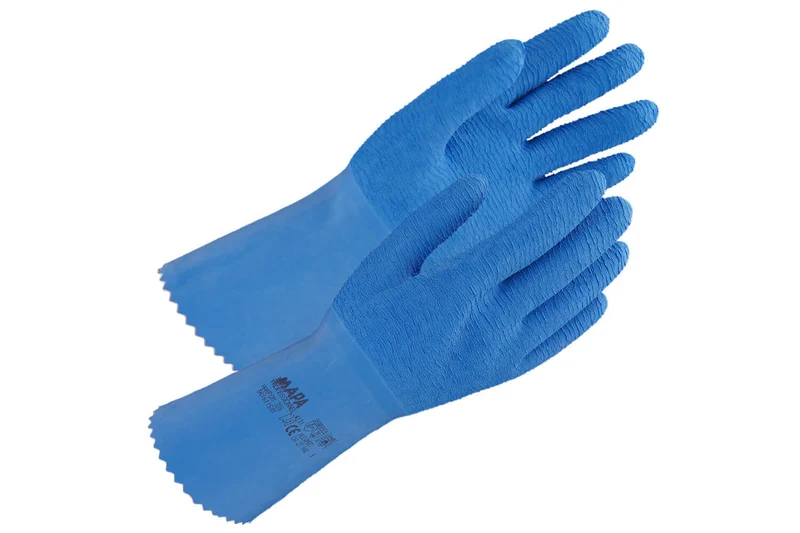 Gants en latex Mapa Harpon 326 bleu par paire