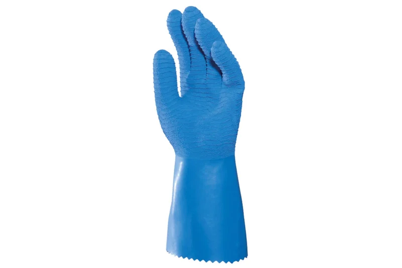 Gants en latex Mapa Harpon 326 bleu par paire
