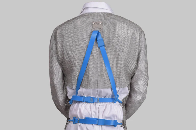 Tablier de désosseur Manulatex Chasuble Lightover en cotte de mailles sans manche