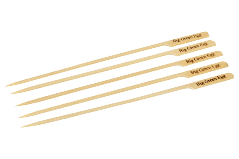Set de 25 pics brochettes Big Green Egg en bambou 25cm
