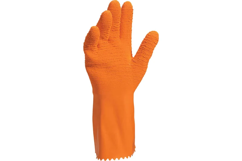 Gants Deltaplus Venifish VE990 en latex orange par paire