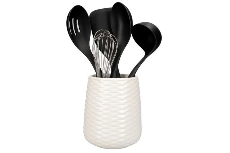 Set de 5 ustensiles de cuisine Kitchen Aid avec support céramique