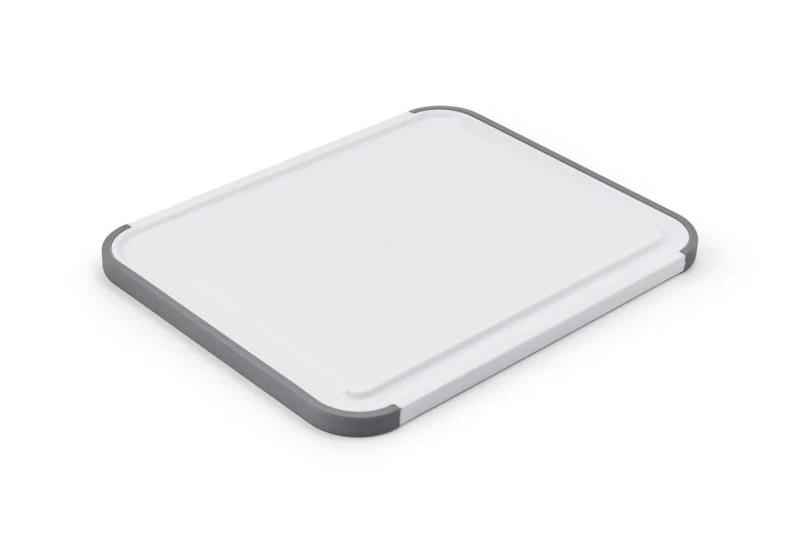 Planche à découper anti-glisse Kitchen Aid réversible en PP blanc