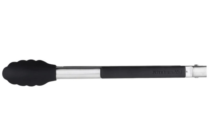 Pince de cuisine Kitchen Aid embout silicone noir