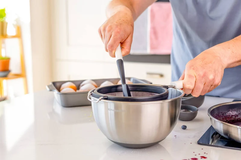 Tamis Kitchen Aid en acier inoxydable