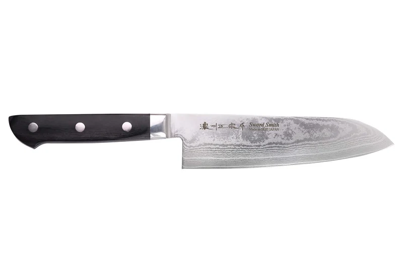Couteau santoku 18cm japonais Satake Cutlery damas 69 couches