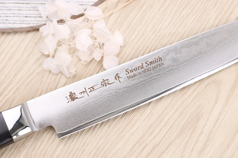 Couteau sujihiki 20cm japonais Satake Cutlery damas 69 couches