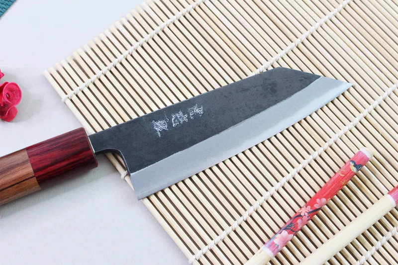 Couteau kiritsuke japonais artisanal Wusaki Yuzo BS2 12cm