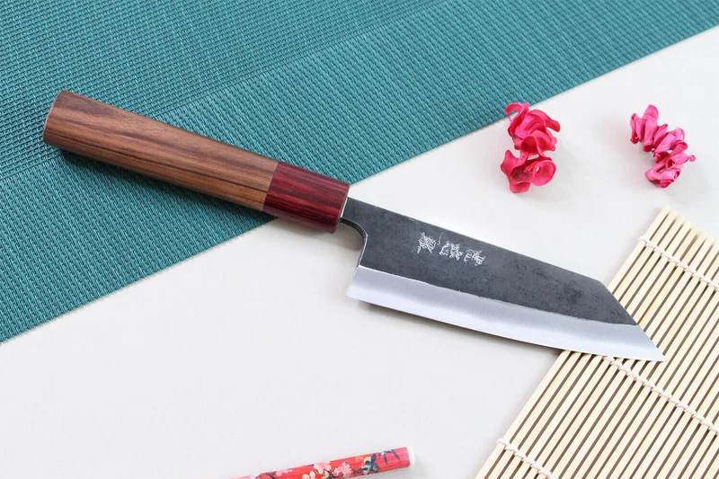 Couteau kiritsuke japonais artisanal Wusaki Yuzo BS2 12cm
